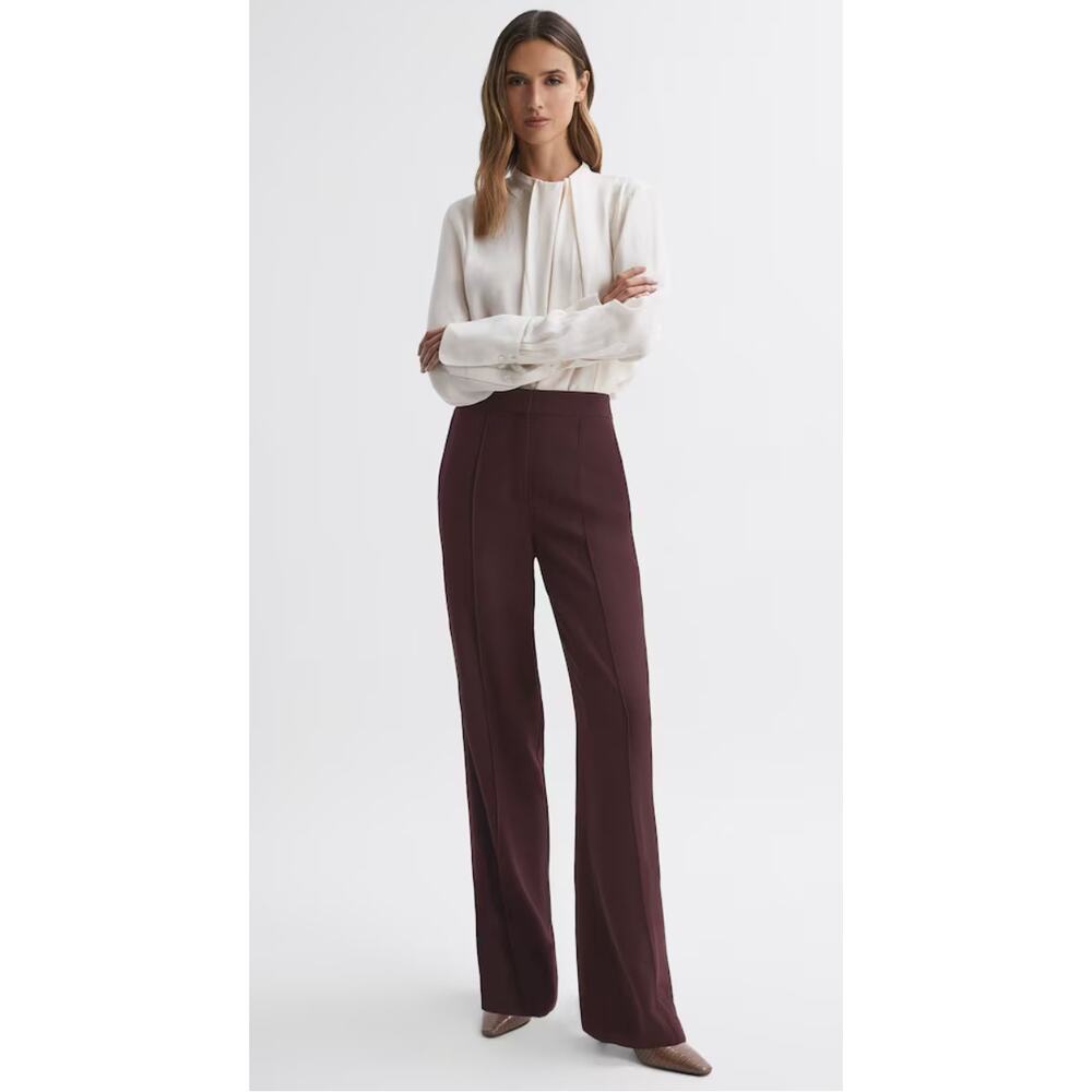 Reiss Burgundy Trousers